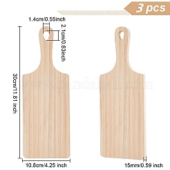 Разделочная доска из сосны с ручкой AJEW-WH0250-93A