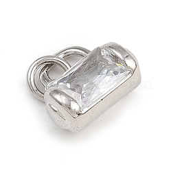 Латунные микропаве прозрачные кубические циркониевые подвески&nbsp;KK-A269-37P