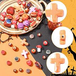 48шт фарфоровые бусины ручной работы PORC-FS0001-34