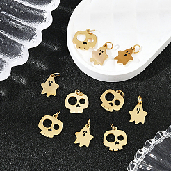 10 шт. 2 стиля эмалевых подвесок из хирургической нержавеющей стали 316 STAS-BBC0007-96