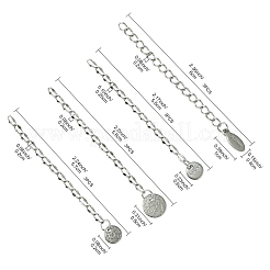 12 шт. 4 стиля удлинитель цепи из нержавеющей стали 304 FIND-FS0002-96B