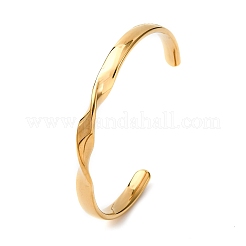 Браслеты-манжеты из нержавеющей стали 304 для женщин BJEW-D361-03G