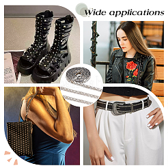 Шнур из нержавеющей стали с заклепками и клейкой обратной стороной длиной 2.5 ярд. OCOR-FG0002-34B