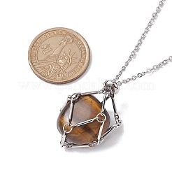 Ожерелья из нержавеющей стали 304 с цепочкой из троса&nbsp;NJEW-JN04715-01