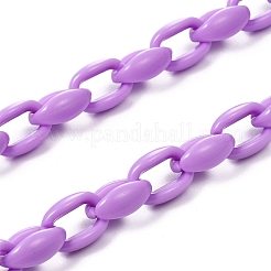 (vente d'usine de fêtes de bijoux) colliers de chaîne de câbles en acrylique personnalisés&nbsp;NJEW-JN02898-03
