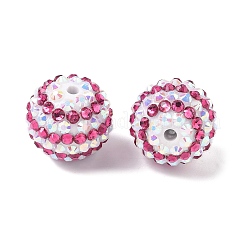 Полосатые бусины из смоляных стразов OACR-A037-01C