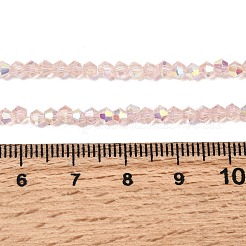 Ab цветные прозрачные стеклянные бусины пряди&nbsp;GLAA-G127-01A