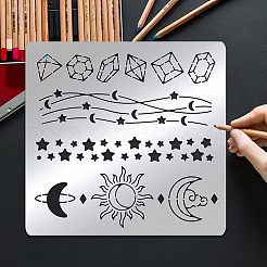 Трафареты для штампов из нержавеющей стали DIY-WH0279-117