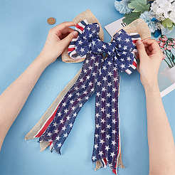 Банты из полиэстера и мешковины DIY-WH0304-570