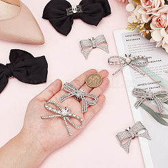 8 шт. 4 стиля съемных пряжек для обуви из сплава со стразами&nbsp;FIND-HY0003-90P