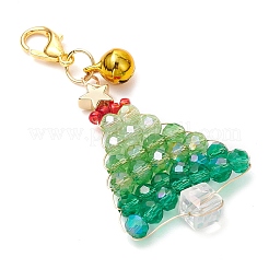 Рождественские елки стеклянные бусины подвесные украшения HJEW-JM02537