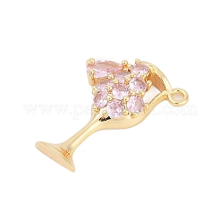 Латунные микро проложить кубического циркония подвески&nbsp;LS-ZIRC-P122-06G-02