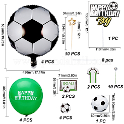 Футбольные бумажные украшения для торта AJEW-SC0002-75