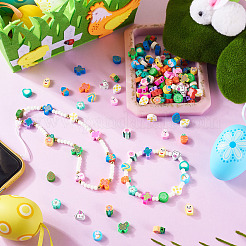 Пасхальные темы бусины из полимерной глины ручной работы CLAY-TA0001-67