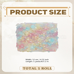 5 ярд полиэстеровой сетчатой кружевной отделки&nbsp;HUDU-LP0001-01B