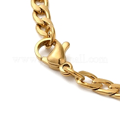 Ожерелья с подвеской в виде ятагана из полой нержавеющей стали 201 для женщин и мужчин NJEW-F324-10G