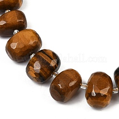 Природных тигровый глаз бисер нитей G-F796-B02-01