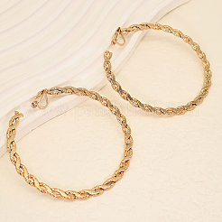 Orecchini a clip twist in acciaio inossidabile 304 per donna&nbsp;GL5148