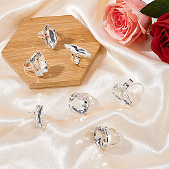 1 упаковка женских перстней со стразами RJEW-ME0001-04