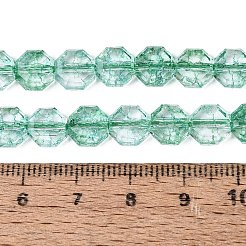 Transparentes craquements perles de verre brins&nbsp;GLAA-Q108-03A-08