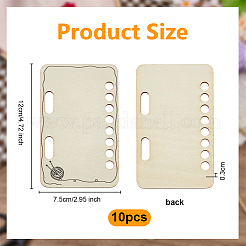 10шт. МДФ температурное одеяло многоразовое цветная таблица AJEW-WH0460-155