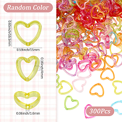 300шт прозрачные акриловые рамки для бусин&nbsp;TACR-SP0001-31