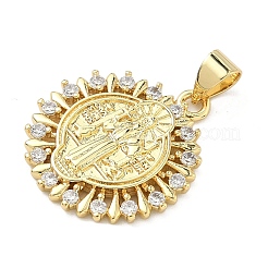 Латунные микро проложить кубического циркония подвески&nbsp;KK-A282-06B-G