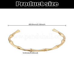 1 шт. браслет-манжета из нержавеющей стали 304&nbsp;BJEW-LP0002-53G