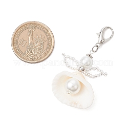 Pendentif décoratif en forme de coquillage d'ange&nbsp;HJEW-MZ00246-02