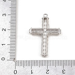 Porte micro ouvrent pendentifs zircone cubique en laiton de placage&nbsp;KK-Q786-04P-01