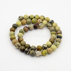 Gemstone sintetico fili tallone rotondo&nbsp;G-P070-52-4mm