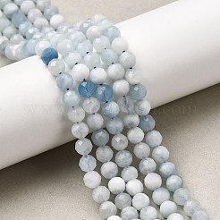 Природные Аквамарин бисер нитей G-L587-A02-04