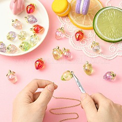 20шт 5 цвета прозрачные акриловые подвески&nbsp;TACR-CJ0001-74