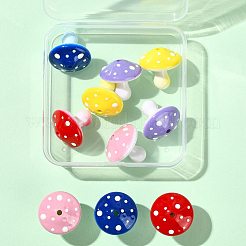 10pcs 5 Farben undurchsichtige Acrylperlen&nbsp;MACR-FS0002-44