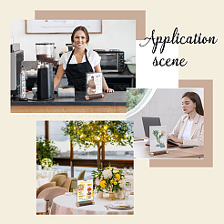 4шт прямоугольный акриловый держатель для карточек на стол&nbsp;AJEW-AR0005-27B