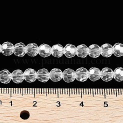 Galvanisieren transparente Glasperlen Stränge&nbsp;EGLA-A035-T6mm-A19