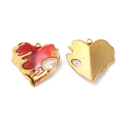 Подвески из нержавеющей стали 304 с эмалью&nbsp;STAS-K256-07G-01