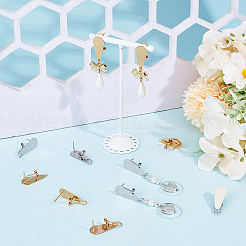 12 шт. 2 цвета фурнитура для сережек-гвоздиков из нержавеющей стали 304&nbsp;STAS-SP0001-89B