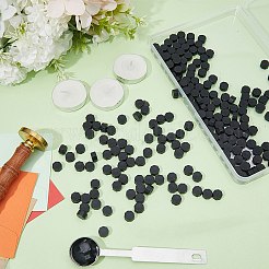 200 Stück achteckige Siegelwachspartikel mit 1 Stück Edelstahllöffeln und 3 Stück flachen&nbsp;DIY-CP0009-31