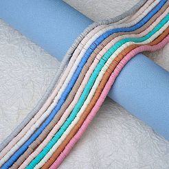 10 нить 10 цвета плоские круглые бусины ручной работы из полимерной глины CLAY-SZ0002-04A