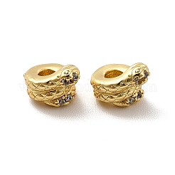 Стойки обшивки латунь микро проложить кубического циркония бусы KK-C010-20G