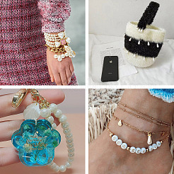 120 шт. 3 подвески из акрилового жемчуга и АБС-пластика&nbsp;FIND-SK0001-01