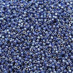 MIYUKIデリカビーズ  シリンダー  日本製シードビーズ  11/0  (db2517)duracoat 亜鉛メッキ マーメイドブルー  1.3x1.6mm  穴：0.8mm  約10000個/袋  50 G /袋&nbsp;SEED-X0054-DB2517