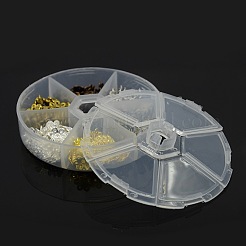 1 коробка 6 Цвет тибетский стиль цветка сплава крышки шарика TIBE-X0010-RS-B