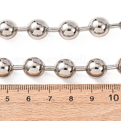 Collane con catena a sfere in ottone per uomo e donna&nbsp;NJEW-H089-01P