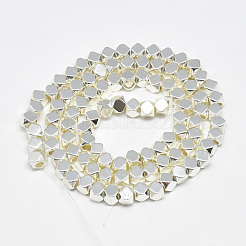 Гальванизировать немагнитных синтетический гематит бисер пряди G-Q465-31S