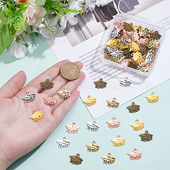 100 pz 5 colori stagione di laurea stile tibetano pendente in lega di zinco&nbsp;FIND-SP0005-24