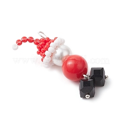 Подвески из стеклянного жемчуга на рождественскую тематику PALLOY-MZ00818-02