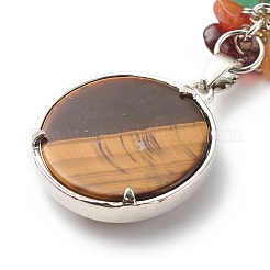 Украшения из драгоценных камней с ангельским кулоном HJEW-JM00718