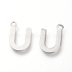 Anlaufgeschützte Charms aus Edelstahl 201&nbsp;STAS-C021-06P-U